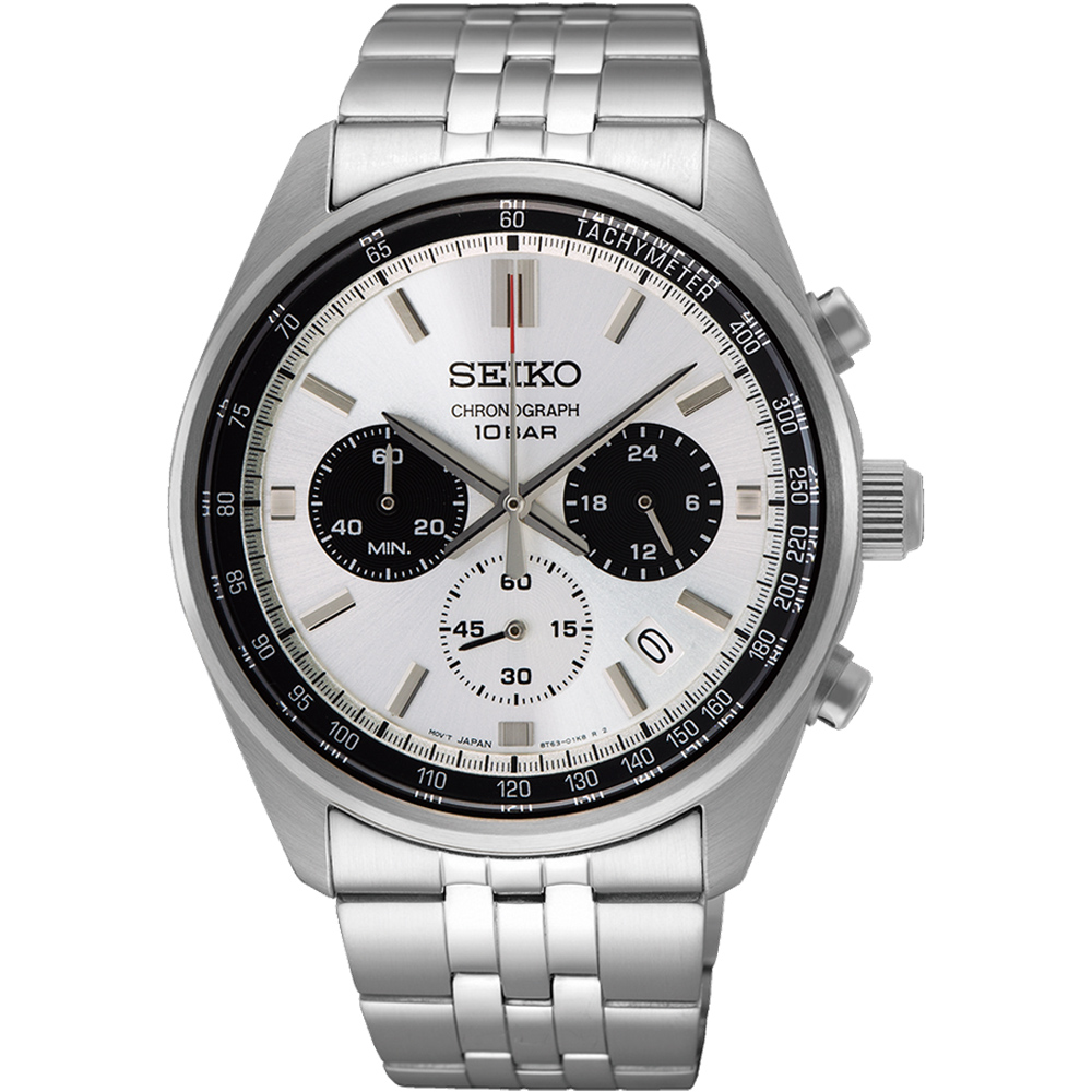 SEIKO 精工 CS系列 小熊貓 時尚計時腕錶-8T63-00W0S/SSB425P1