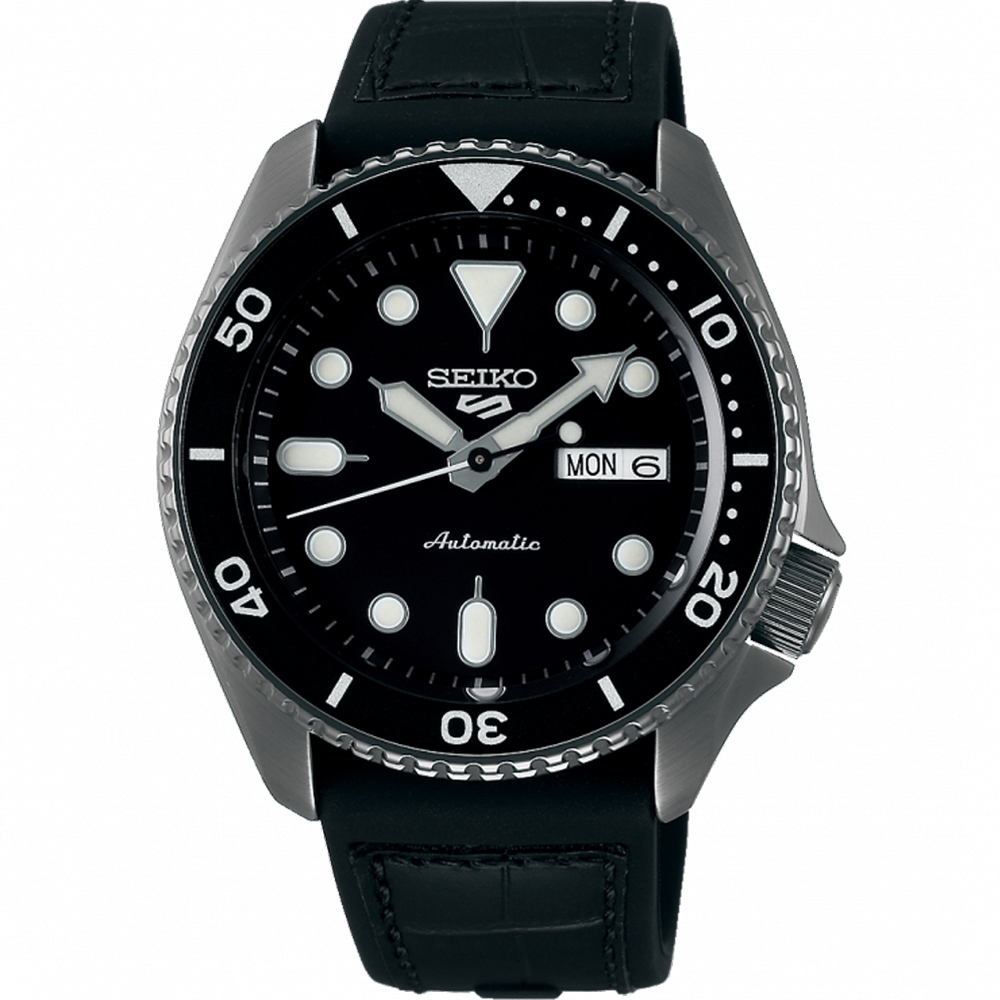 SEIKO 5 sport運動潮流機械腕錶4R36-07G0X(SRPD65K3)-黑/42.5mm