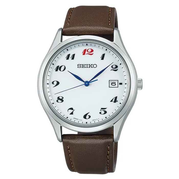 【SEIKO】製錶110週年 限量 SBPX149J 數字 藍寶石鏡面 太陽能 皮錶帶男錶 V157-0DV0J 白/銀