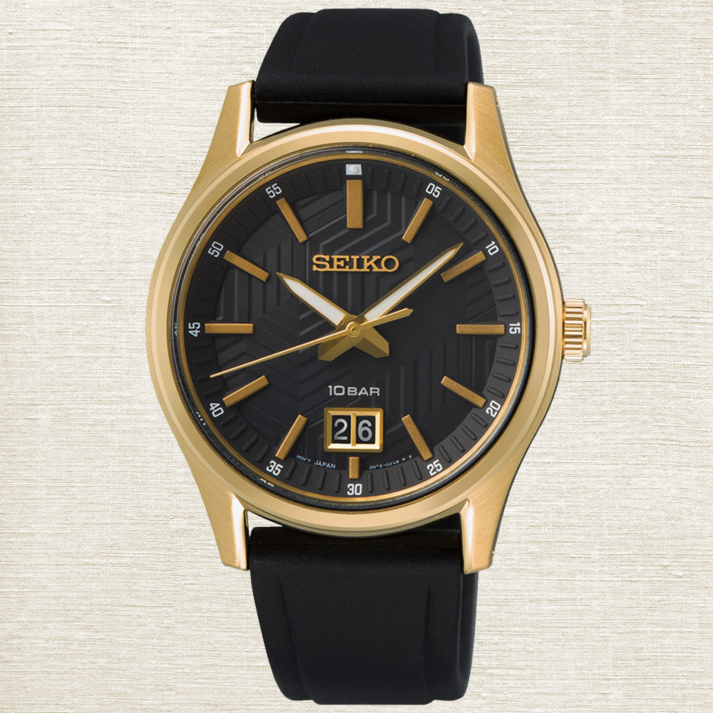 SEIKO 精工 CS系列 簡約經典大日期窗腕錶 (6N76-00K0C/SUR560P1)