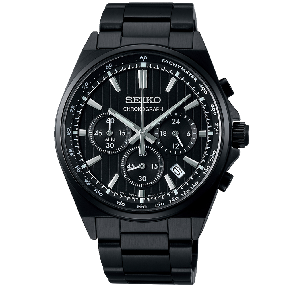 SEIKO 精工 CS系列 經典條紋 計時腕錶 41mm (8T63-01T0SD/SBTR037J)