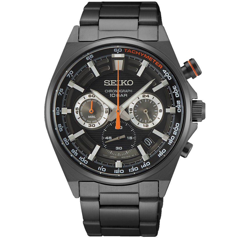 SEIKO 精工 CS系列 三眼計時腕錶 41mm (8T63-00T0SD/SSB361P2)