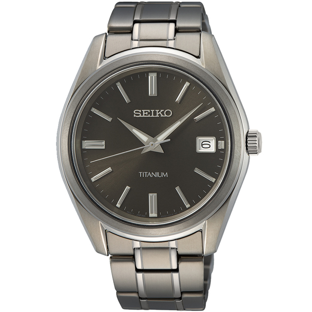 SEIKO 精工 CS系列 鈦金屬 簡約日系腕錶 40mm (6N52-00B0D/SUR375P1)