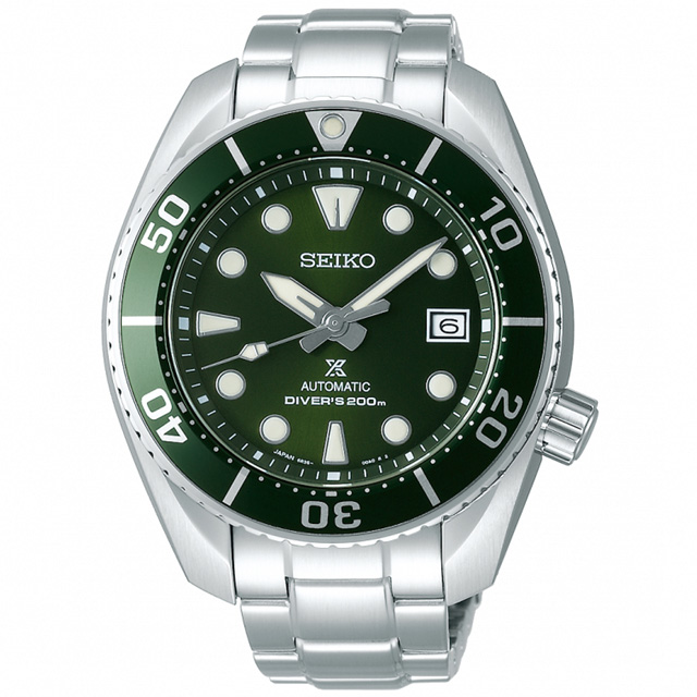 SEIKO 精工 Prospex 綠水鬼相撲廣告款潛水機械錶-綠/45mm 6R35-00A0G(SPB103J1)