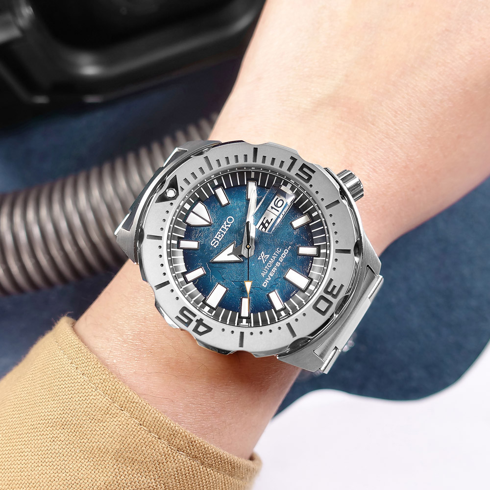 SEIKO 精工 / 4R36-11C0G / PROSPEX 海洋 企鵝 潛水錶 機械錶 不鏽鋼手錶 深藍色 41mm