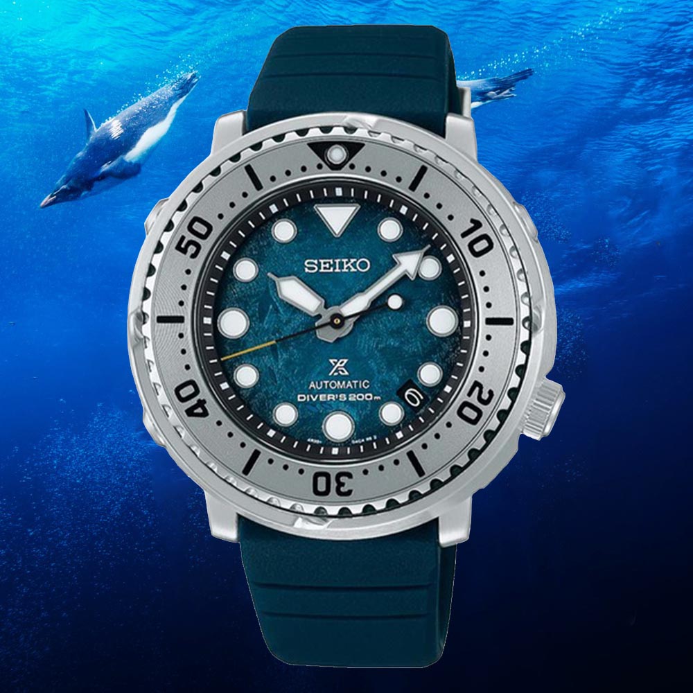 SEIKO 精工 PROSPEX系列 愛海洋 南極企鵝悠游 機械腕錶 (SRPH77K1/4R35-04Z0G)