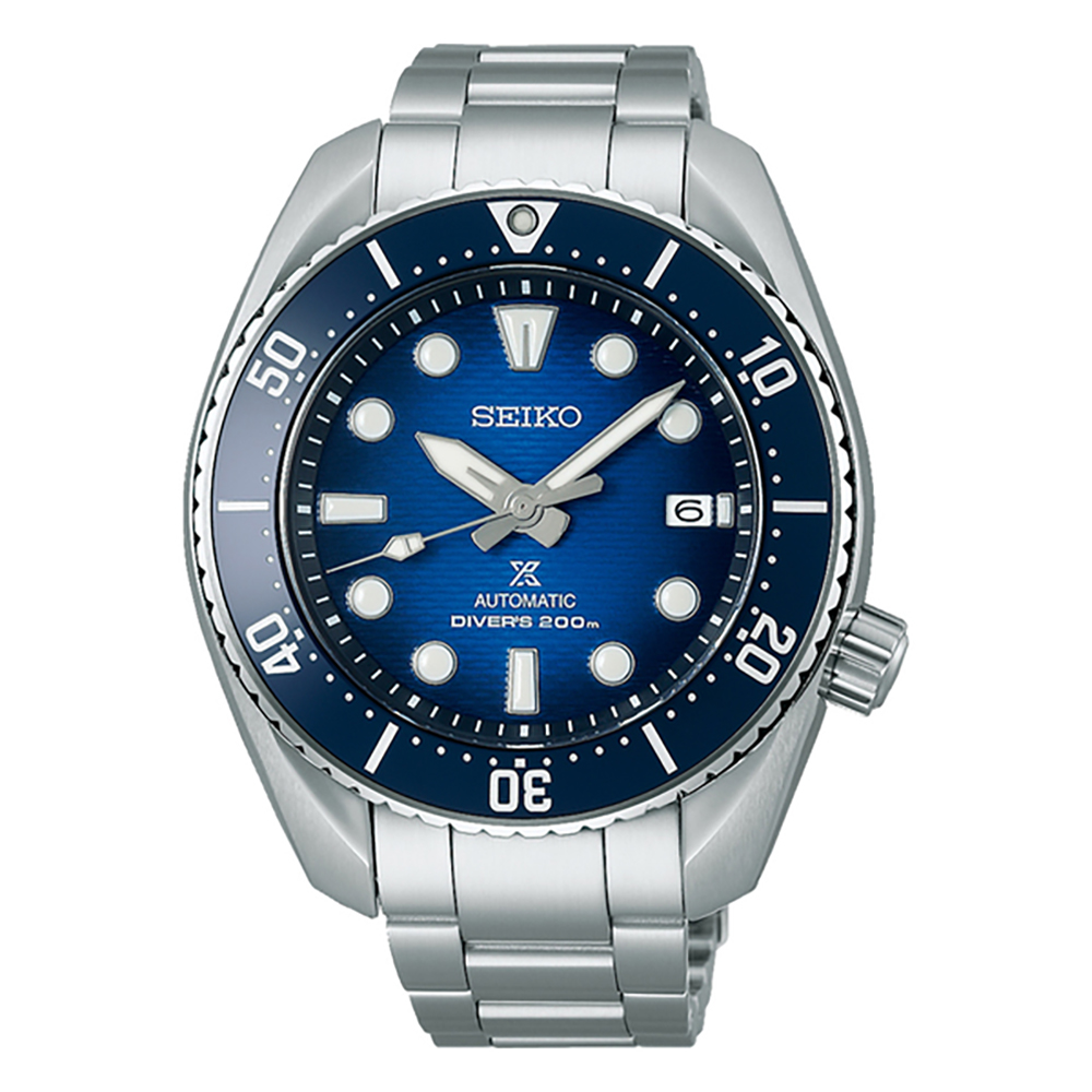 SEIKO Prospex SUMO殼型全新升級陶瓷錶圈藍水鬼 黑標 公司貨 (SPB321J1/ 6R35-02C0B)