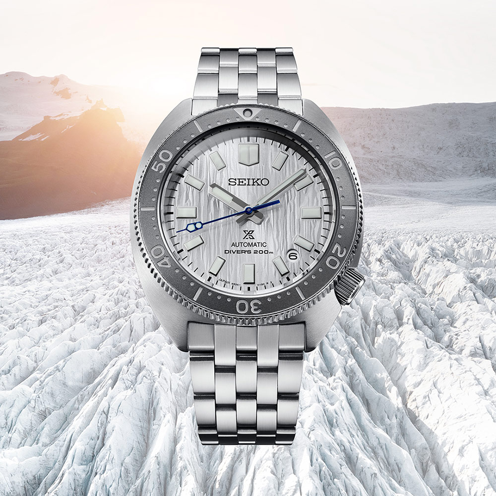 SEIKO 黑標 PROSPEX 110週年限量白色冰川200米潛水機械錶(SPB333J1/6R35-02H0S)