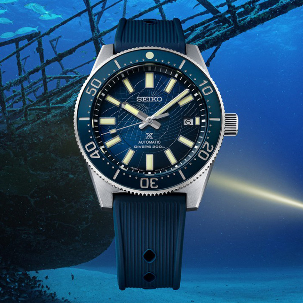 SEIKO 精工 PROSPEX 愛海洋系列 水中考古200米潛水機械腕錶(8L35-01R0B/SLA065J1)