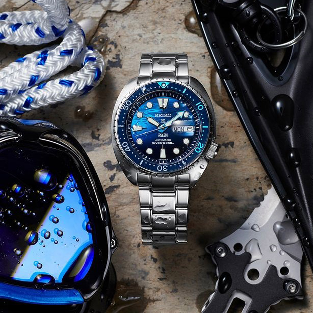 SEIKO 精工 PROSPEX 系列 PADI 特別版 海龜 潛水機械腕錶-4R36-06Z0F/SRPK01K1