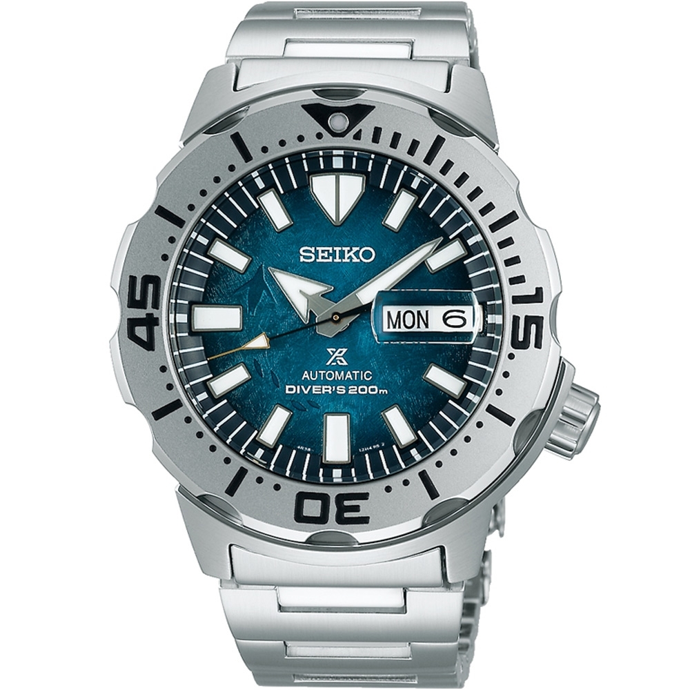 SEIKO 精工 Prospex 愛海洋企鵝漫步 00米潛水機械錶4R36-11C0G