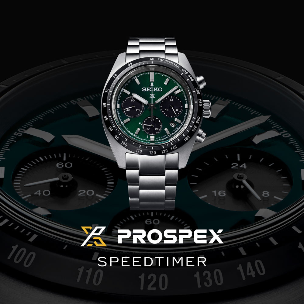 SEIKO 精工 PROSPEX Speed Timer太陽能計時錶/綠/39mm (V192-0AF0G/SSC933P1)
