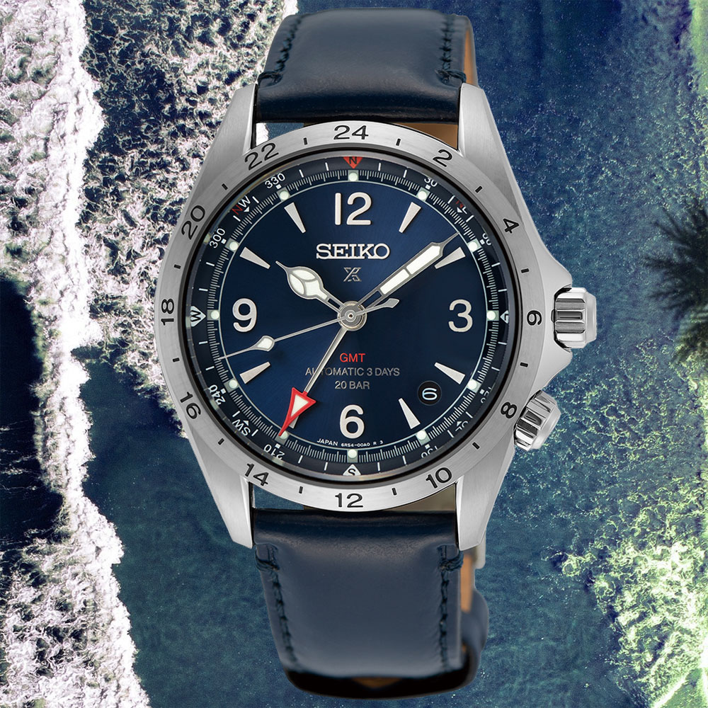 SEIKO精工 PROSPEX系列 製錶110週年 GMT 潛水機械腕錶 39.5mm (6R54-00B0B/SPB377J1)