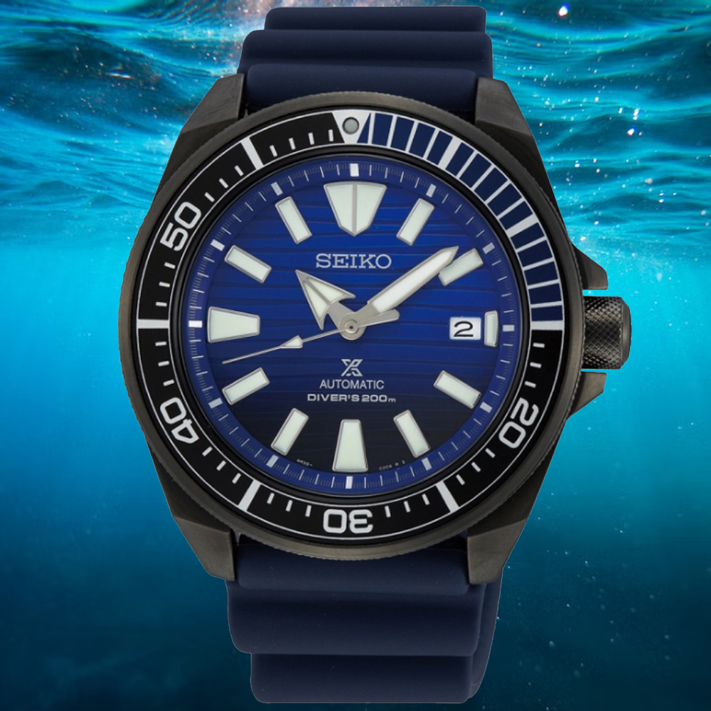SEIKO精工 PROSPEX系列 DIVER SCUBA 防水200米 潛水機械腕錶 45mm (4R35-01X0A/SRPD09J1)