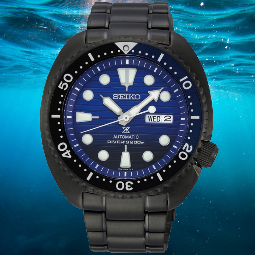 SEIKO精工 PROSPEX系列 DIVER SCUBA 防水200米 潛水機械腕錶 45mm (4R36-05H0SD/SRPD11J1)