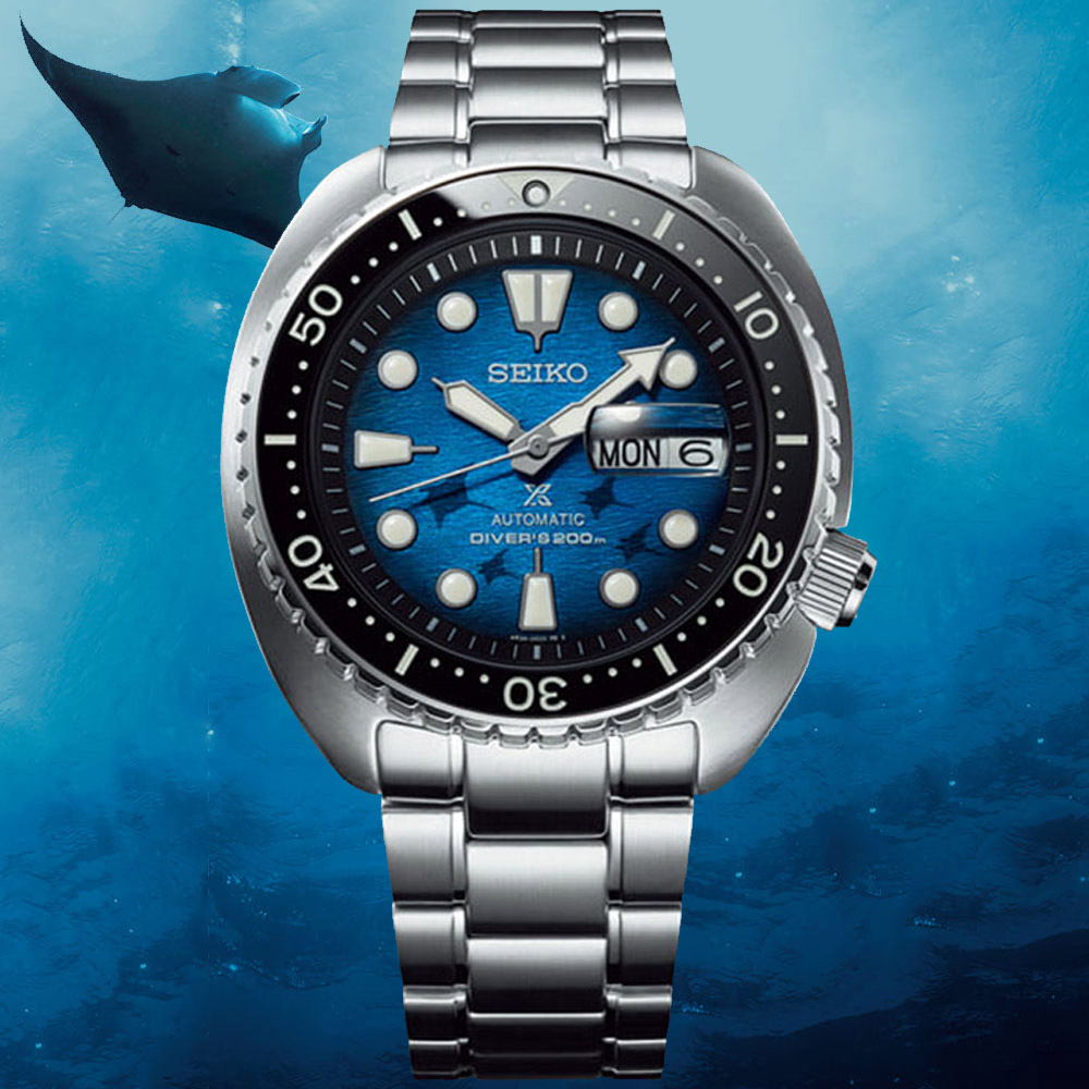 SEIKO精工 PROSPEX系列 DIVER SCUBA 防水200米 潛水機械腕錶 45mm (4R36-06Z0U/SRPE39J1)