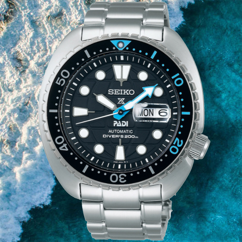 SEIKO精工 PROSPEX系列 DIVER SCUBA PADI 防水200米 潛水機械腕錶 45mm (4R36-06Z0I/SRPG19K1)