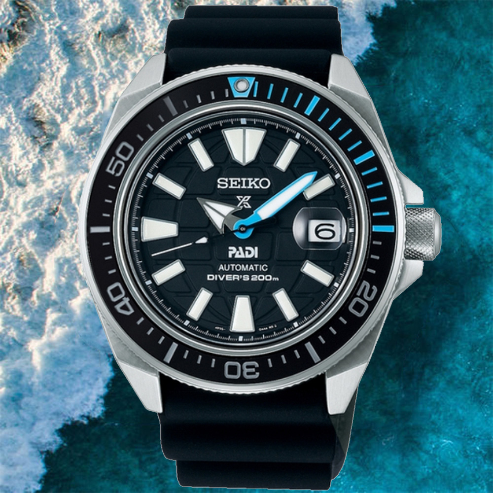 SEIKO精工 PROSPEX系列 DIVER SCUBA PADI 潛水機械腕錶 43.8mm (4R35-03W0I/SRPG21K1)