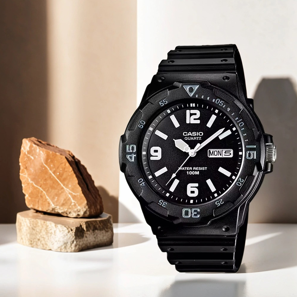 CASIO 卡西歐 學生錶 DIVER LOOK 潛水運動風手錶 考試手錶(MRW-200H-1B2V)