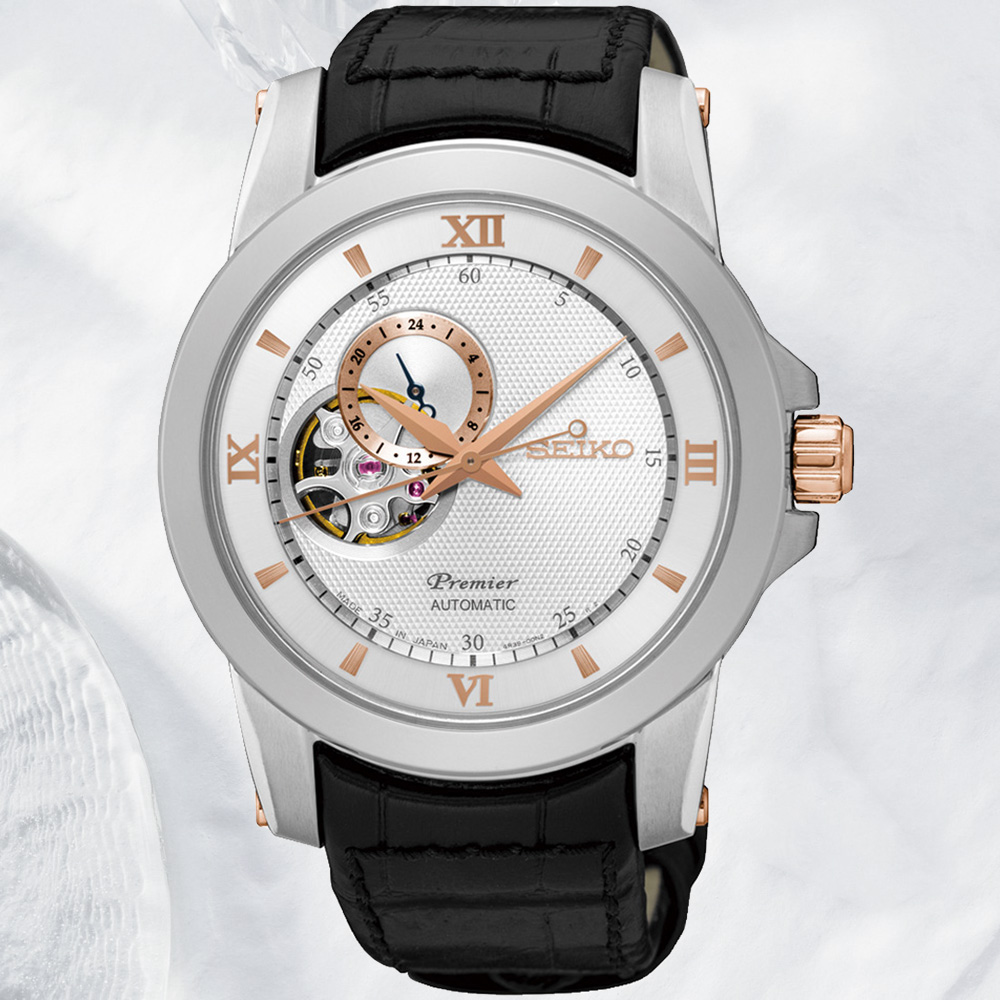 SEIKO 精工 Premier系列 鏤空機械腕錶 (SSA322J1/4R39-00P0KS)