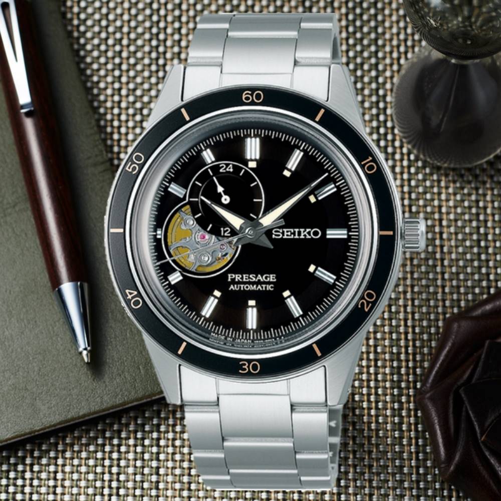 SEIKO 精工 PRESAGE系列 Style60’s 復古風 開芯機械腕錶 (SSA425J1/4R39-00Z0D)