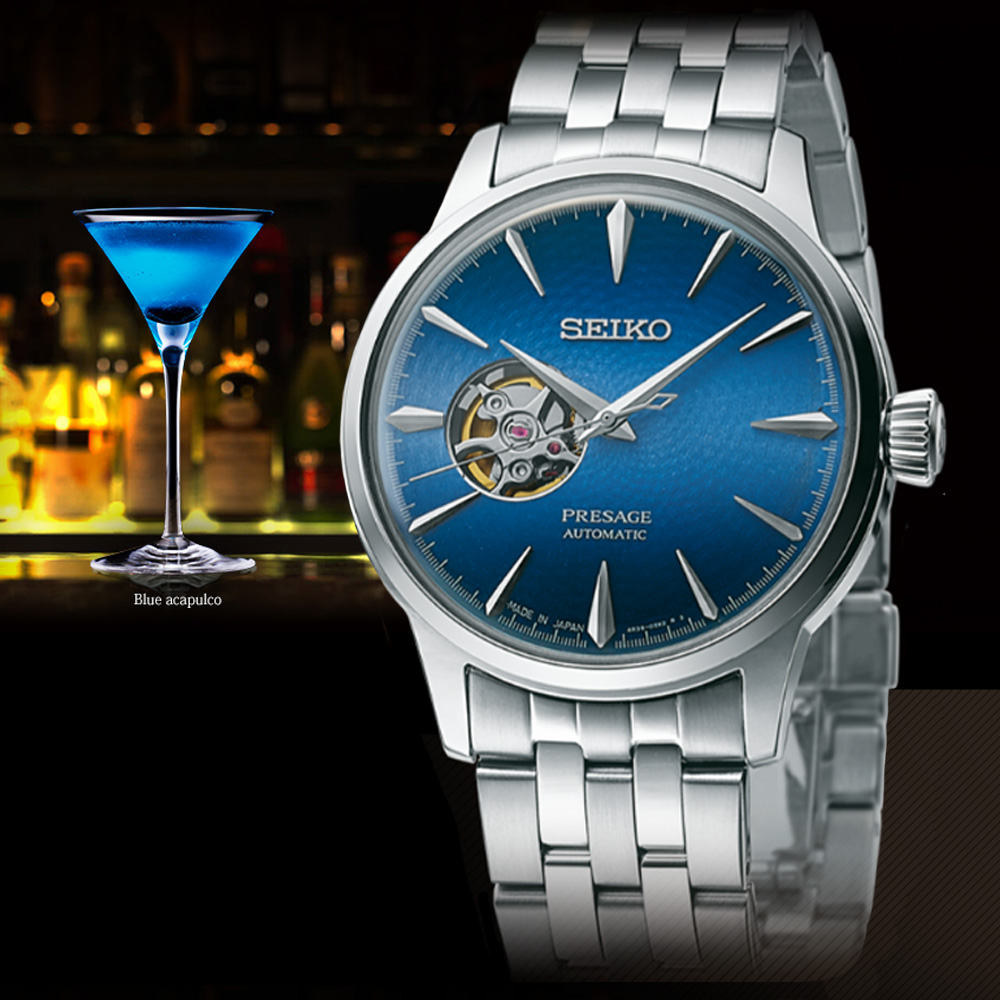SEIKO 精工 PRESAGE系列 調酒師 開芯機械腕錶 (SSA439J1/4R38-01N0U)