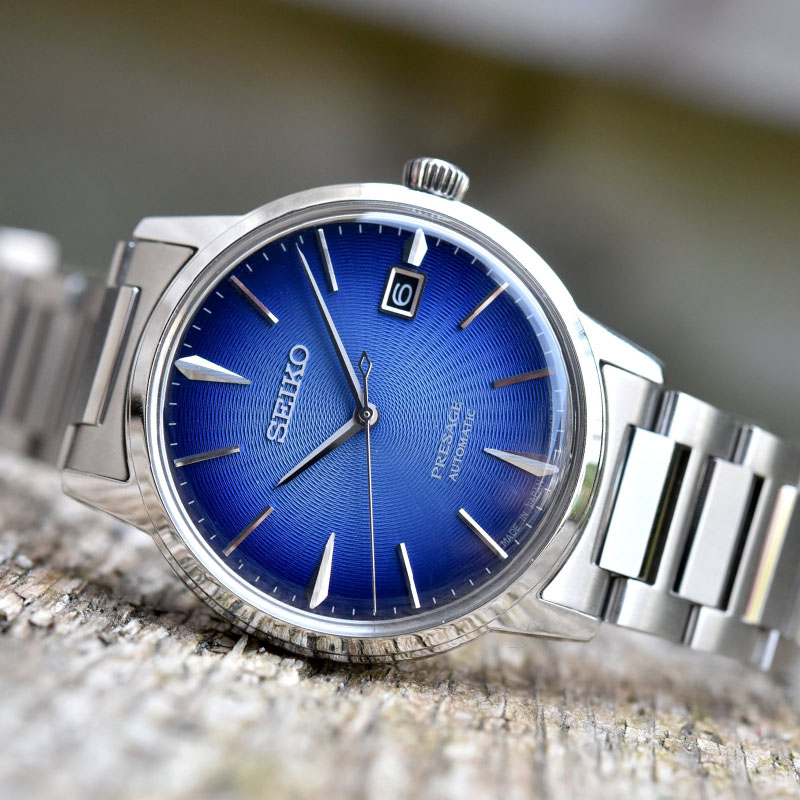 【SEIKO】精工 Presage 調酒師 飛行調酒 SRPJ13J1 鋼錶帶 機械男錶 4R35-05E0B 藍 39.5mm