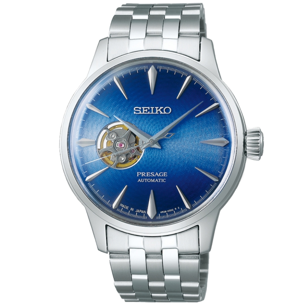 SEIKO PRESAGE 紳士品味機械腕錶(4R38-01N0U/SSA439J1)-40.5mm