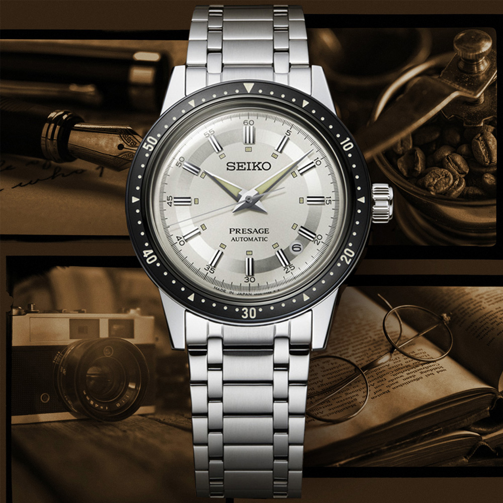 SEIKO 精工 PRESAGE系列 Crown Chronograph 60週年紀念 機械腕錶 (SRPK61J1/4R35-05Z0S)