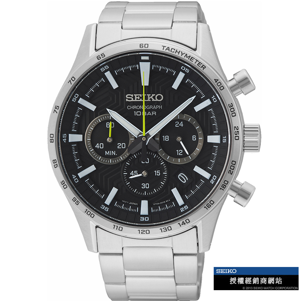SEIKO 精工 (8T63-00Y0D) 競速賽車計時腕錶-SSB413P1