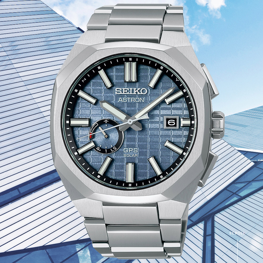 SEIKO精工 Astron系列 廣告款 太陽能 GPS定位 鈦金屬腕錶 41.2mm (3X62-0AA0B/SSJ013J1)
