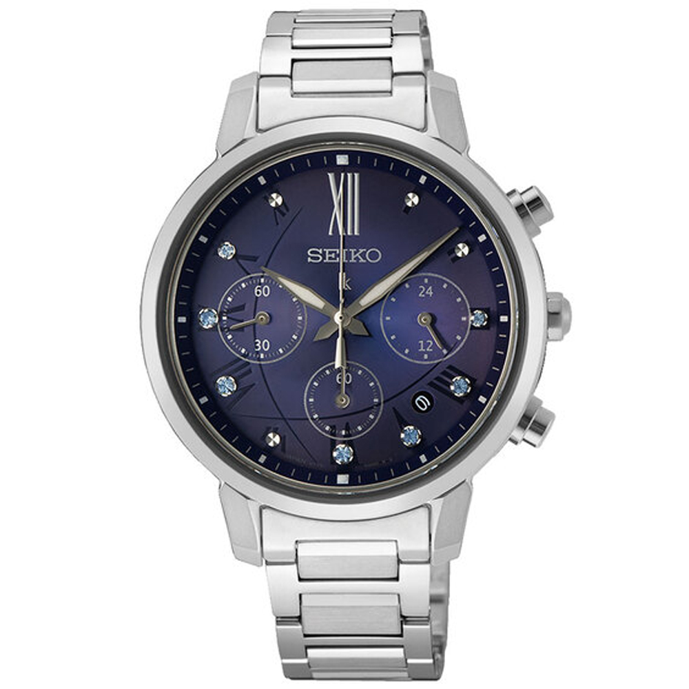 SEIKO 精工 Lukia系列 太陽能計時腕錶 (SSC921J1/V175-0FC0B)