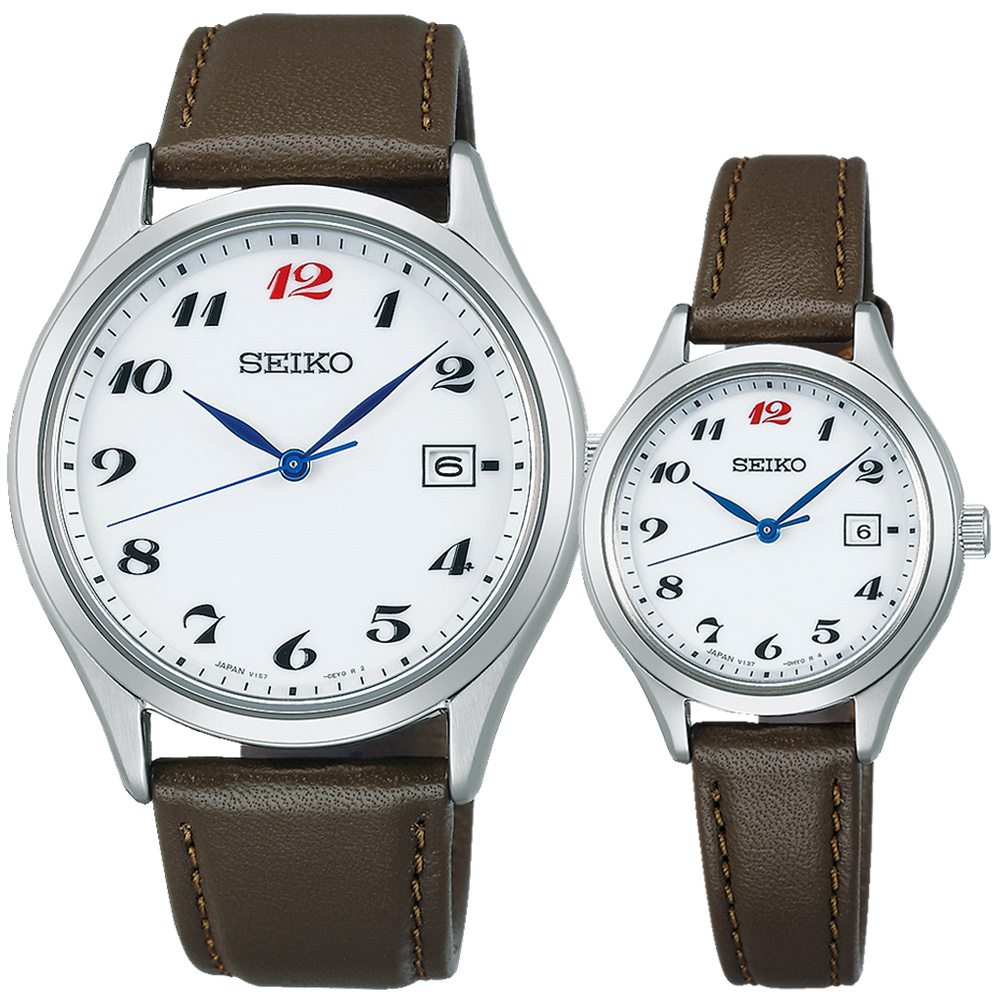 SEIKO 精工 Laurel 製錶110周年紀念 限量 太陽能情侶手錶 對錶(SBPX149J+STPX099J)