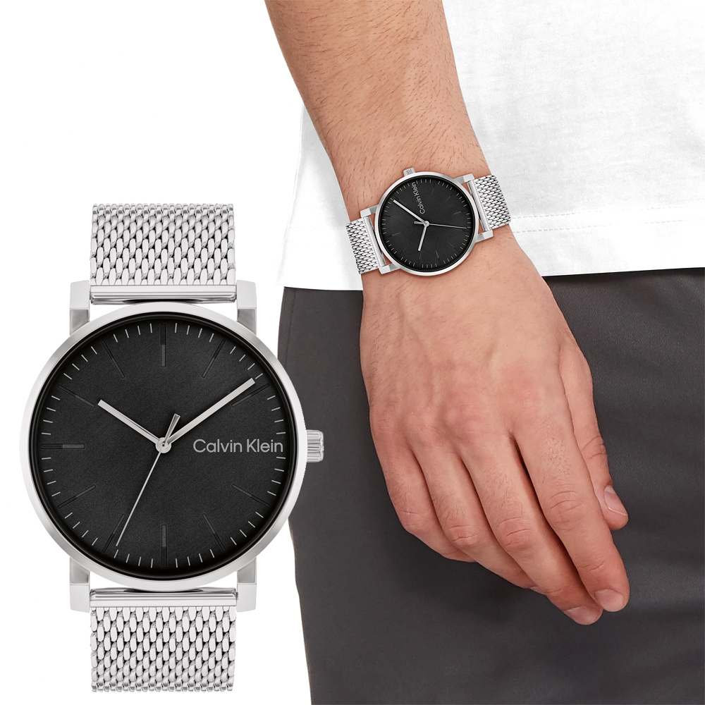 Calvin Klein CK Slate系列 時尚大三針米蘭帶手錶-43mm 25200260