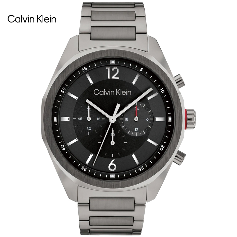 Calvin Klein 都會雅士時尚計時錶/鐵灰/45mm/CK25200267
