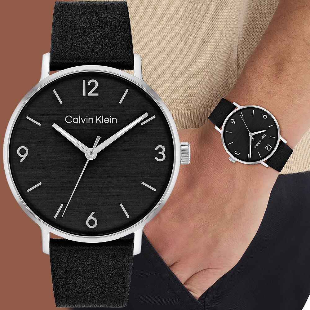 Calvin Klein 凱文克萊 CK Modern 皮帶手錶-42mm(25200437)