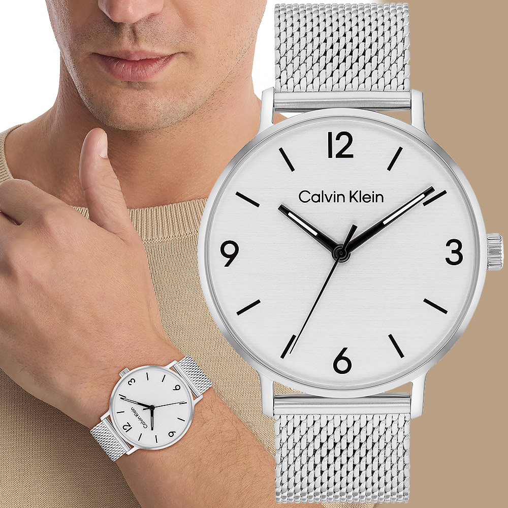 Calvin Klein 凱文克萊 CK Modern 米蘭帶手錶-42mm(25200433)