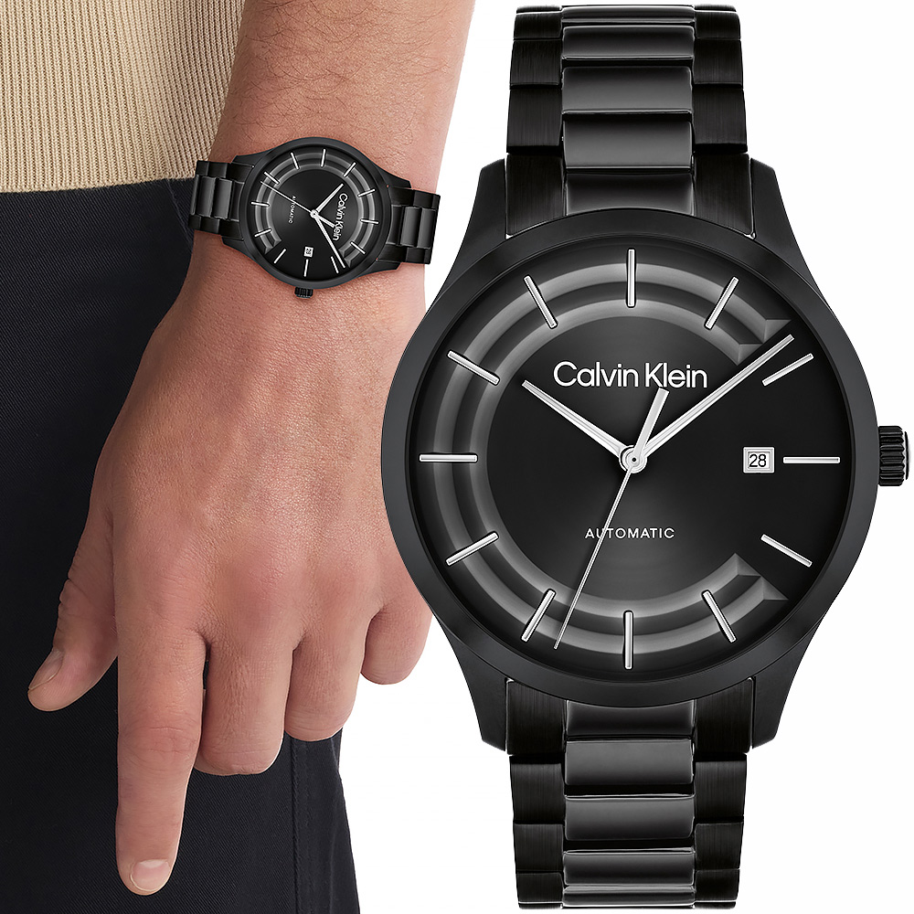 Calvin Klein 凱文克萊 CK Iconic 簡約機械錶-40mm(25300023)