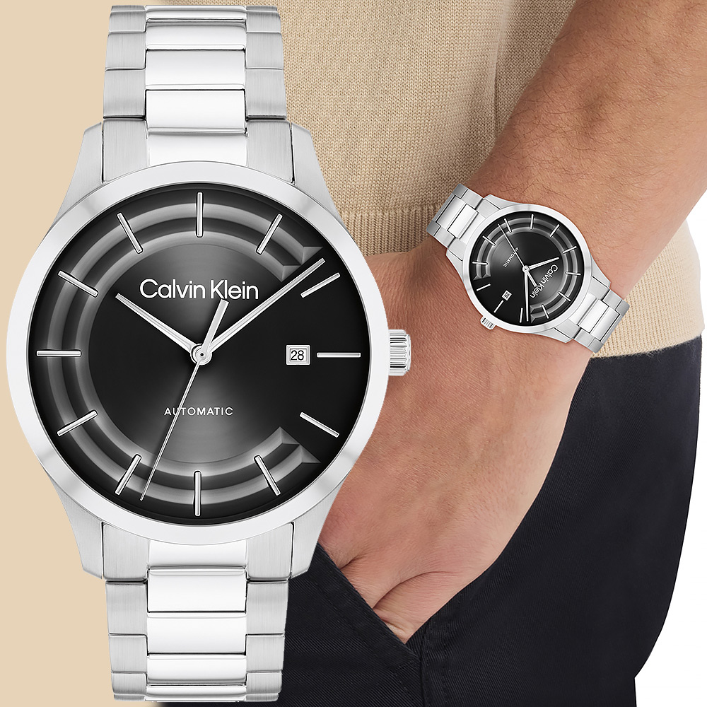 Calvin Klein 凱文克萊 CK Iconic 簡約機械錶-40mm(25300021)