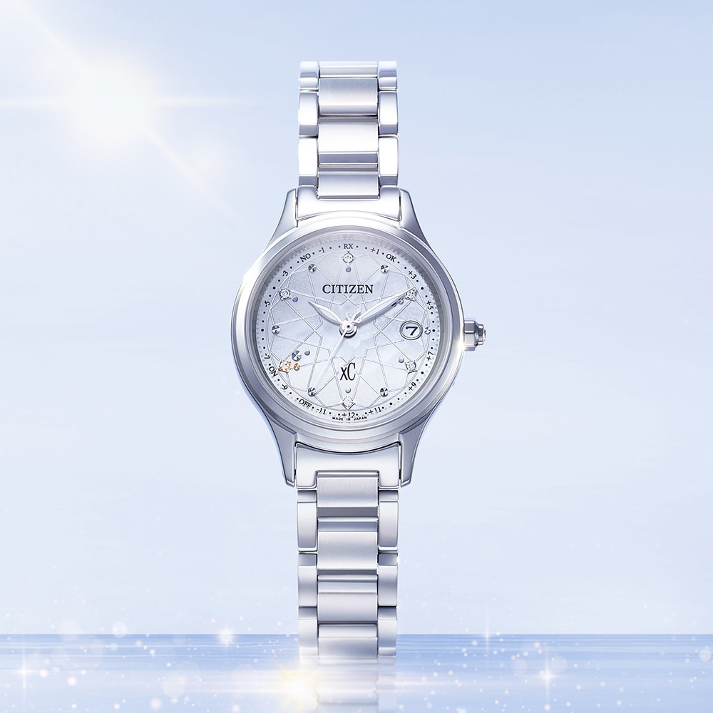 CITIZEN 星辰錶 xC系列 hikari collection 限量版鈦金屬 太陽能電波錶-27mm ES9490-87D