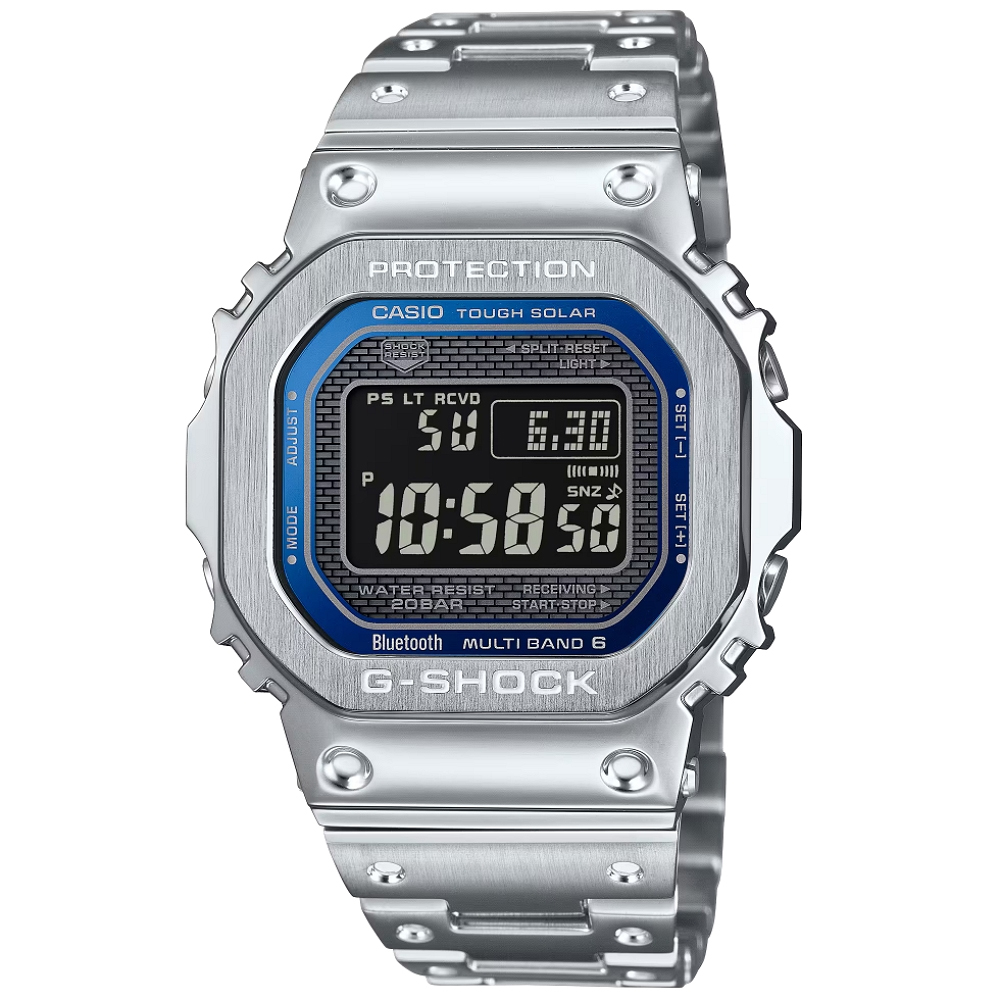 CASIO卡西歐 G-SHOCK 太陽能x藍芽連線 多功能電子腕錶 43.2mm / GMW-B5000D-2