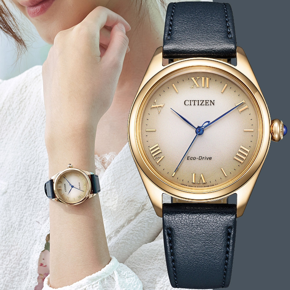 CITIZEN 星辰 L系列 光動能大三針女錶 EM1143-14Z