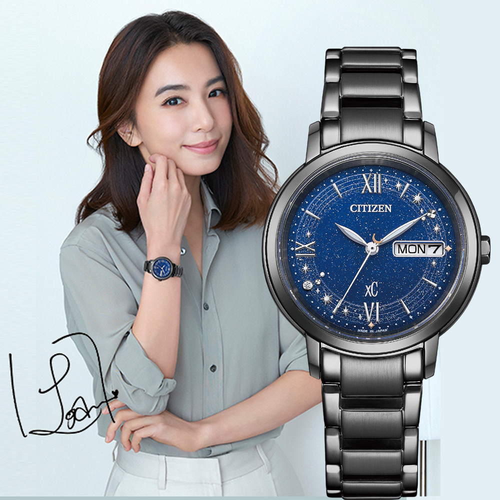 CITIZEN X Hebe 聯名簽名款光動能腕錶-32.5mm EW2428-59L