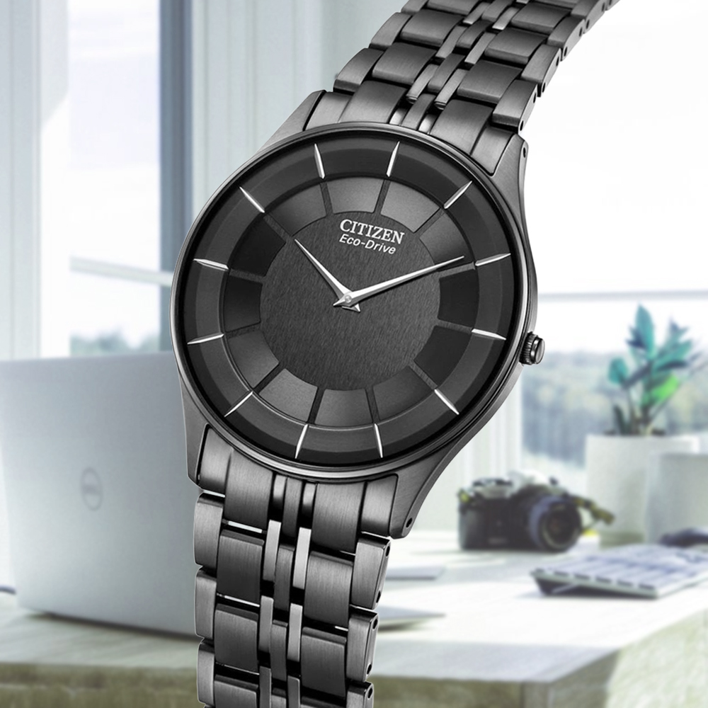 CITIZEN 星辰 GENTS 光動能 超薄 簡約腕錶36.2mm AR3017-58E