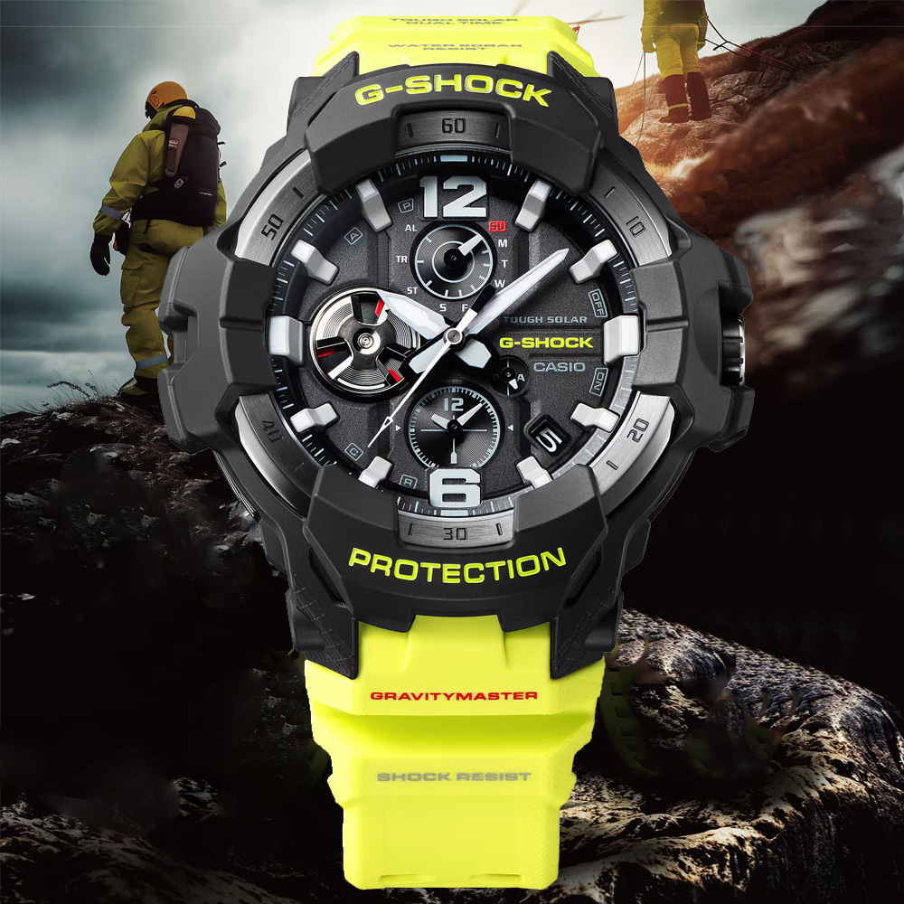 CASIO卡西歐 G-SHOCK MASTER of G系列 多功能電子腕錶 54.7mm / GR-B300RY-1A9