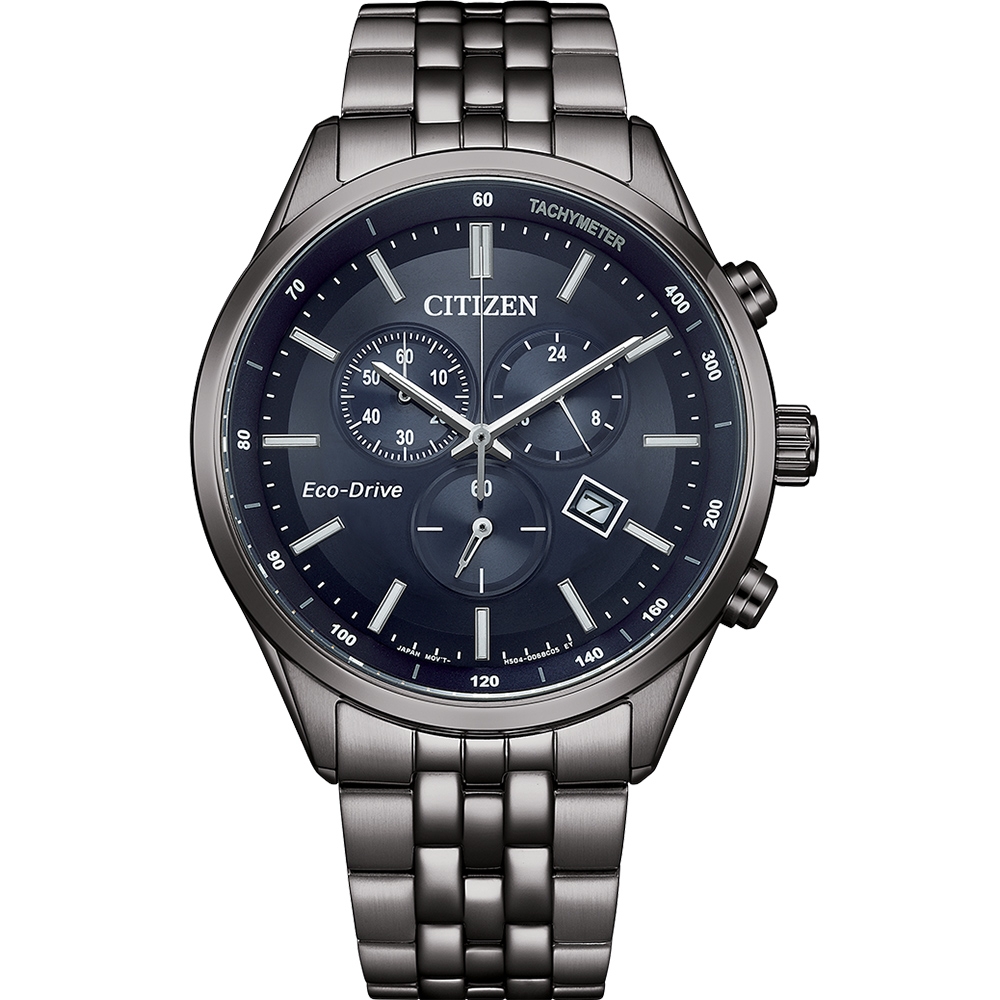 CITIZEN 星辰 GENTS 亞洲限定 光動能 碼錶計時腕錶-42mm AT2577-57L