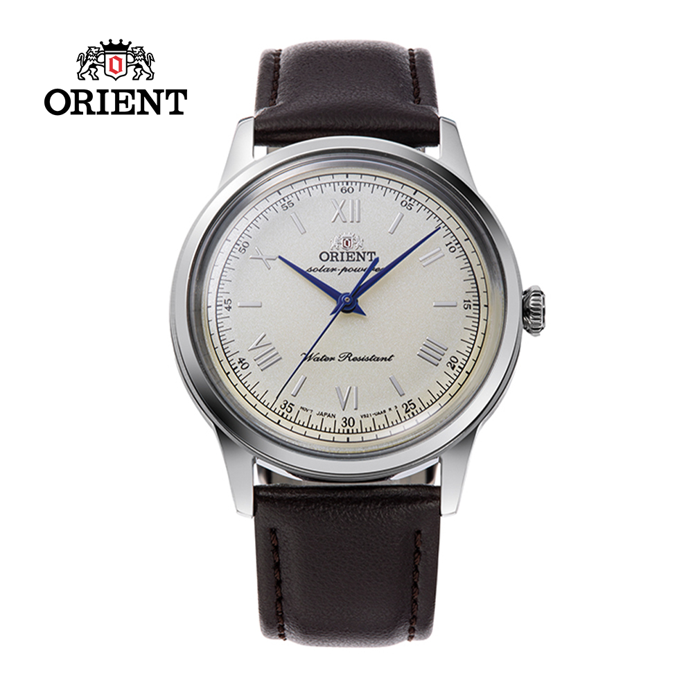 ORIENT 東方錶 Quartz Classic系列 75週年太陽能錶 皮帶款 RA-WK0003G 米色 - 38.4mm