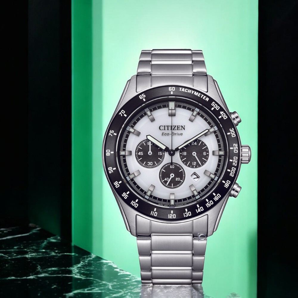 CITIZEN 星辰錶 急速時刻光動能時計腕錶 男錶 手錶-43mm白 CA4674-58A
