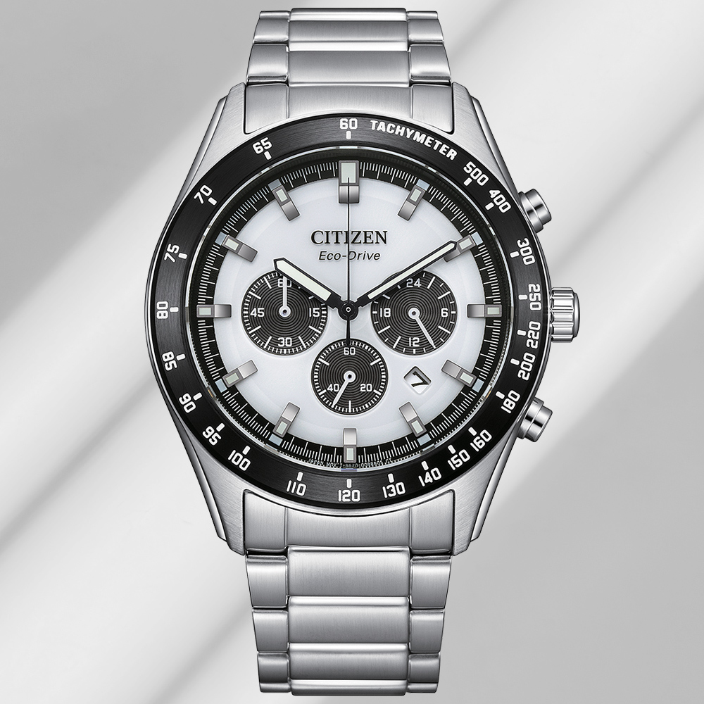 CITIZEN星辰 Chronograph系列 光動能 時尚計時腕錶 43mm/CA4674-58A
