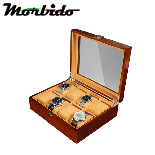 Morbido蒙彼多精緻高檔木質手錶收藏盒/展示盒(8只入)